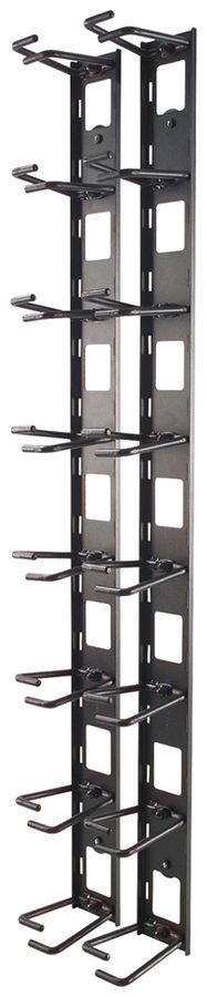 Gestionnaire de câbles SE vertical 8 anneaux de câble