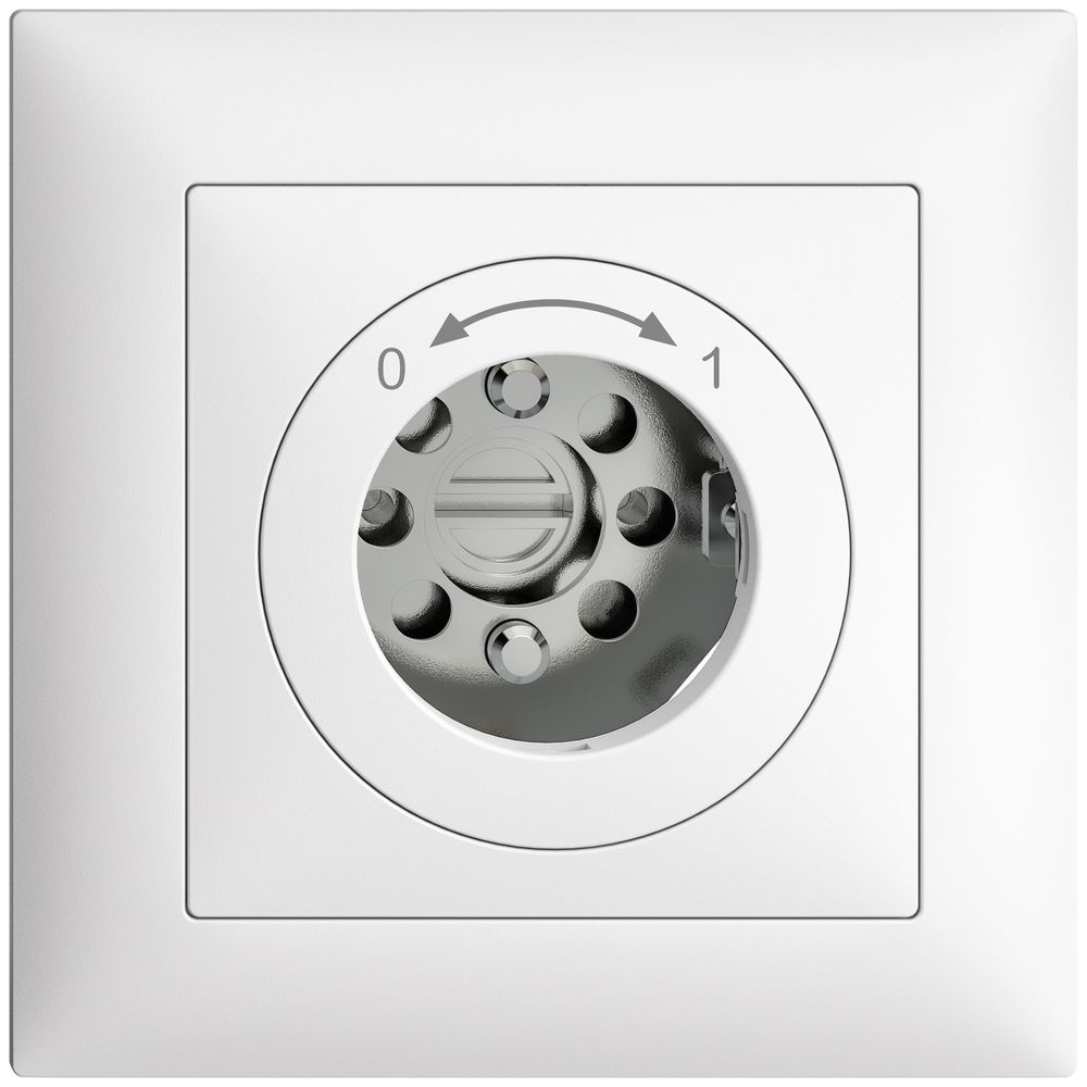 Contact pivotant ENC 0<-->1 EDIZIOdue blanc pour serrure, s.cyl.