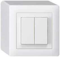 AP-Druckschalter kallysto 3/1L+AR/1 weiss