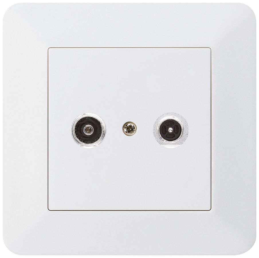 Prise antenne ENC kallysto.trend R/TV 23dB 2GHz blanc