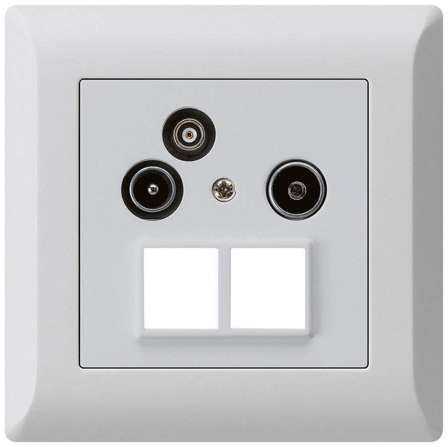 UP-Antennendose R/TV-Daten HMS kallysto.line 19dB hellgrau