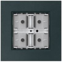 Poussoir KNX ENC KPR p.4×touches 4×points actionnables LED noir