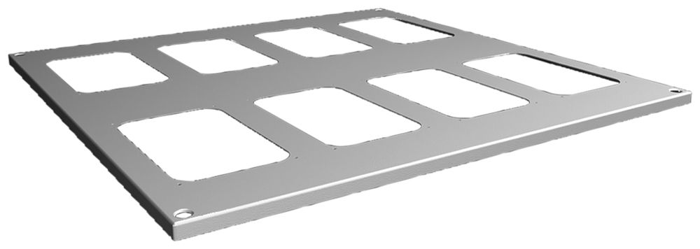 Oberbodenblech Rittal SV 9681.588 800×800mm Dachbeplankung grau