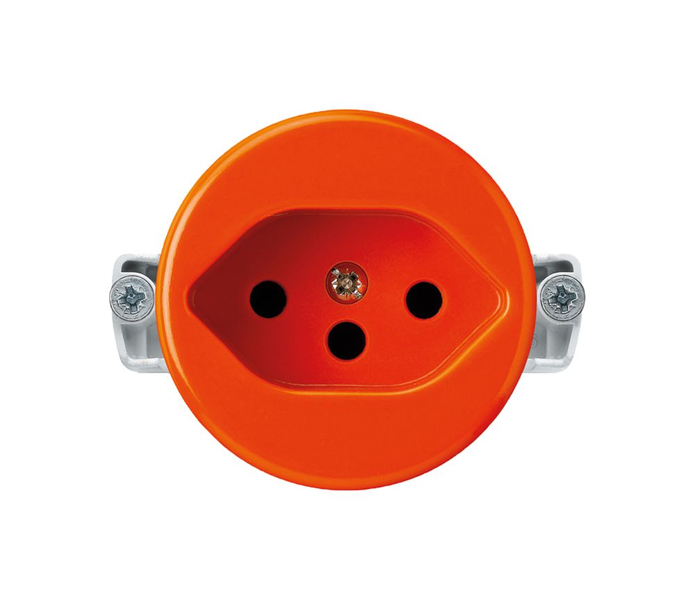Einsatz zu UP-Steckdose basico Typ 13 orange