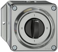 AP-Drehschalter ELEMENT SNAPFIX® 1-polig 16A 400V 0-1-0-1 alu