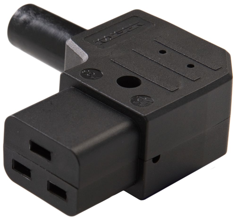 Presa d'apparecchi tipo C19 ELBRO a destra 16A nero