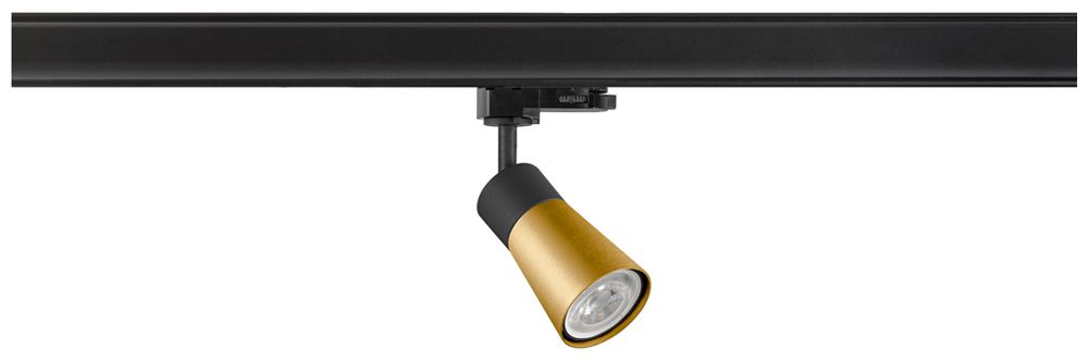 Spot SLV PURI 2.0 Cone GU10 1×6W REG AD3PH Ø55mm nero/oro