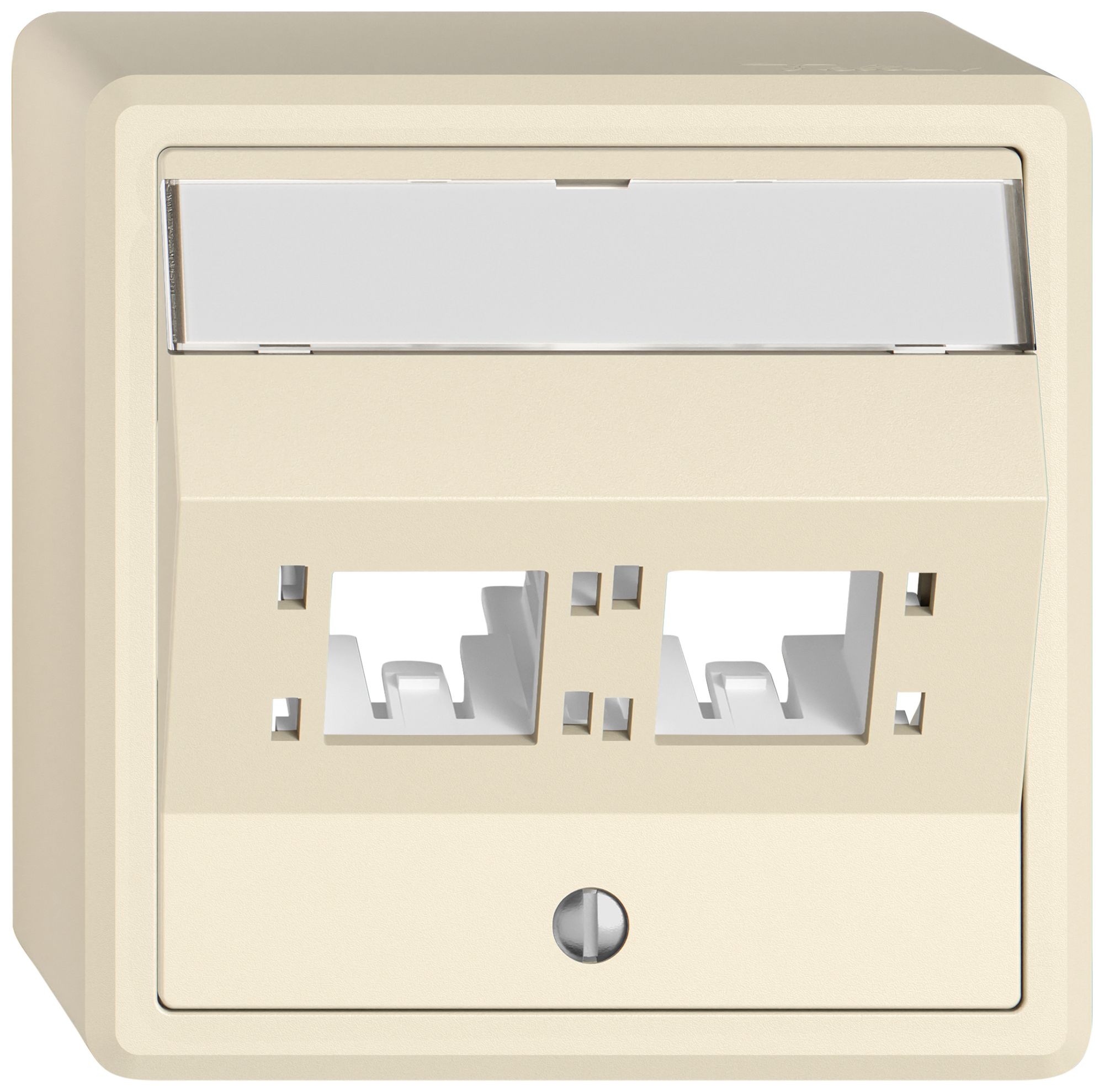 AP-Montageset EDIZIO.liv SNAPFIX® für freenet Kat.6A Adapter 2× cr