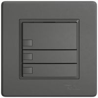 UP-KNX-Taster RGB EDIZIO.liv SNAPFIX® Temperaturfüh.o.LED 3×Taste 1-Tbed.dgu