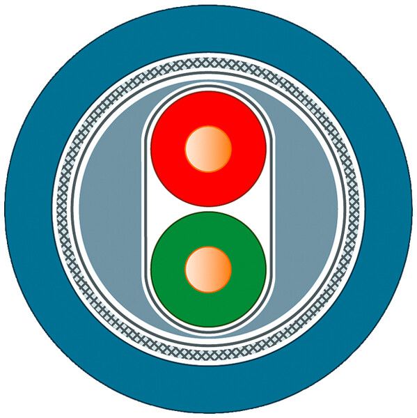 Buskabel Siemens PROFIBUS FC Process 1×2×1 geschirmt PVC Eca blau