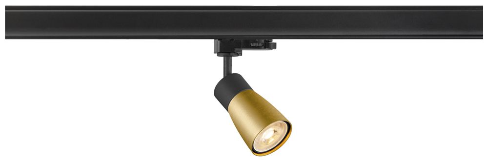 Spot SLV PURI 2.0 Dome GU10 1×6W REG AD3PH Ø55mm nero/oro