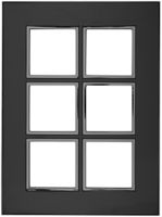 Abdeckrahmen ATO 2×3 Modul, black reflective