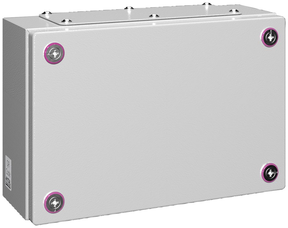 Petit boîtier Rittal KX Jonction, platine, IP55, 300×200×120mm, tôle d'acier