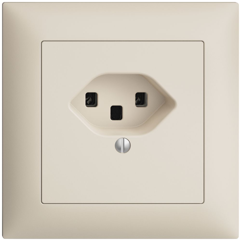 Prise ENC EDIZIOdue T23 16A crema, bornes à vis