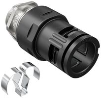 Raccord pour tuyau AGRO FLEXAquick EMV Ø28.5mm M25×1.5 droit IP68 noir