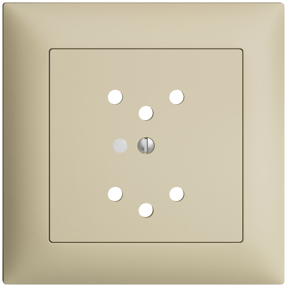 UP-Frontset EDIZIOdue vanille 88×88mm 2×T12 mit Linse