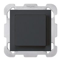 UP-Taster kallysto AR schwarz mit Befestigungsplatte