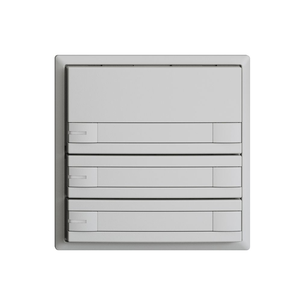 Poussoir KNX RGB EDUE, 250mW, a.LED RGB, papier, 3×poussoir, C.2×T., grc