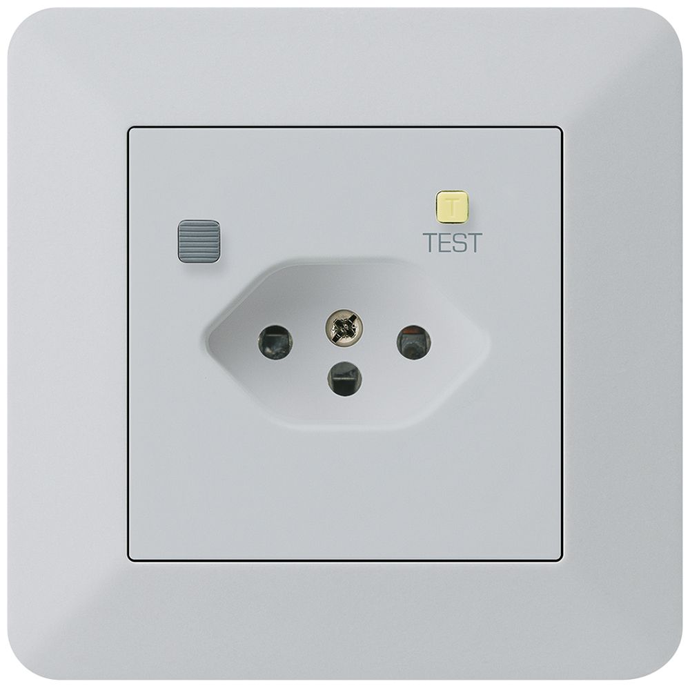 UP-Steckdose KTR T13 FI 30mA hellgrau