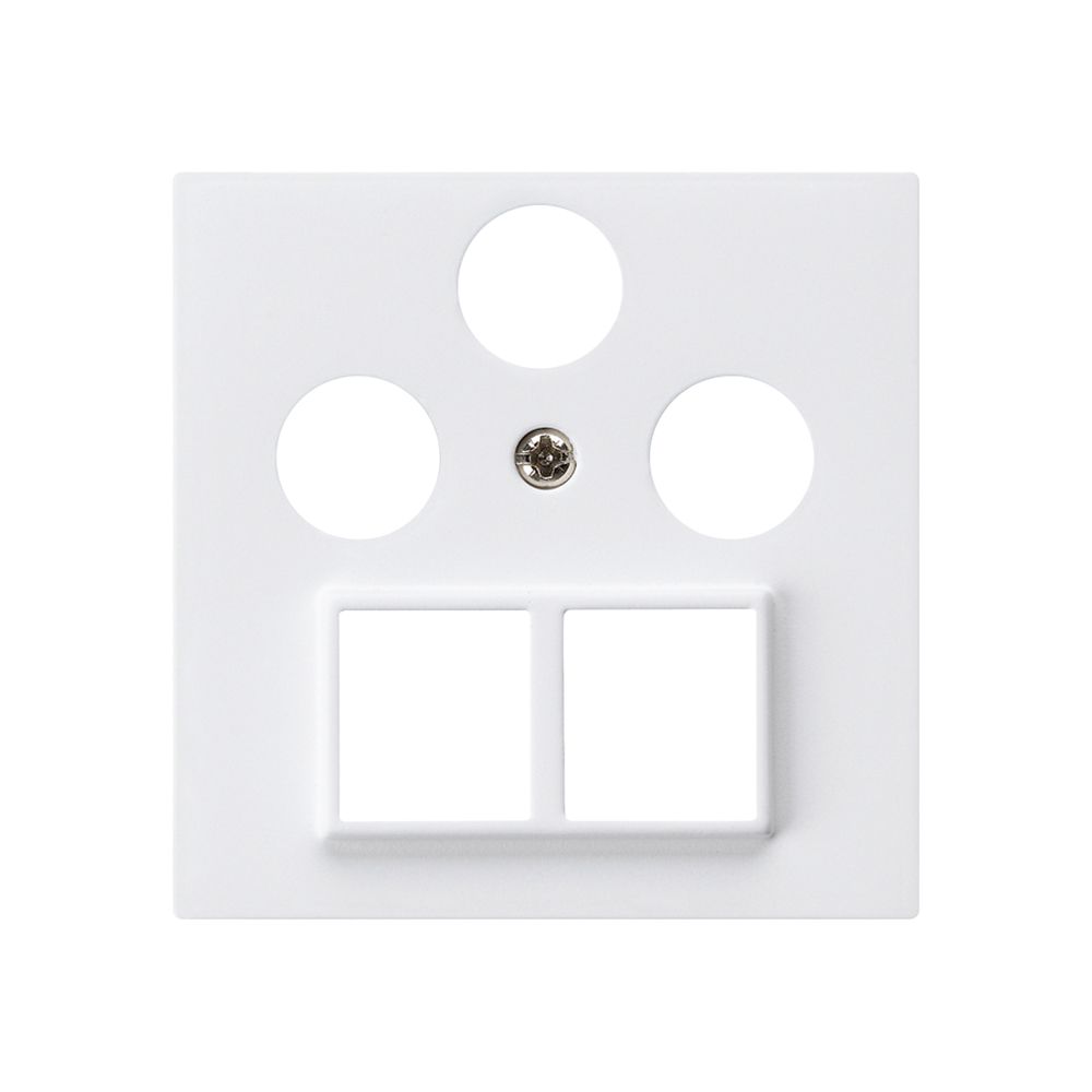 Plaque frontale HMS kallysto pour R/TV/SAT blanc