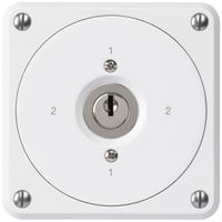 UP-Schlüsselschalter robusto ohne Klappdeckel 3/1P weiss für Kombination