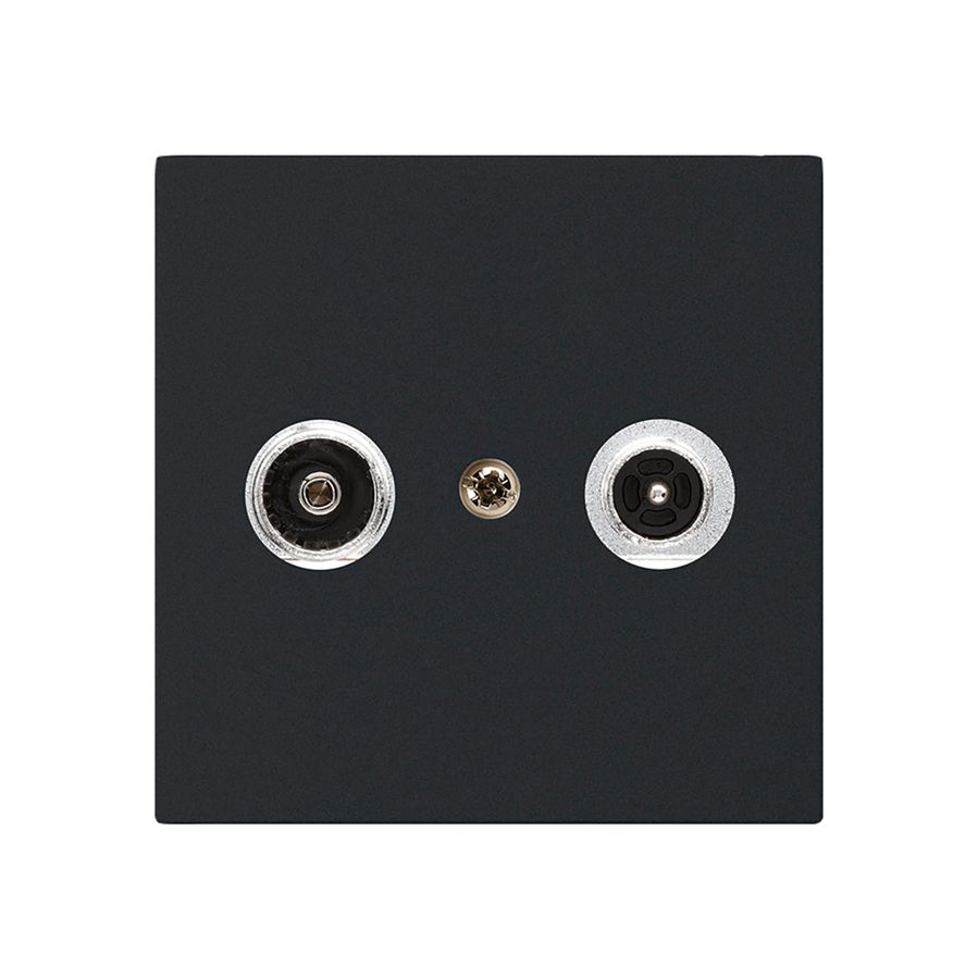 Prise antenne kallysto R/TV montage A 4dB 2GHz noir