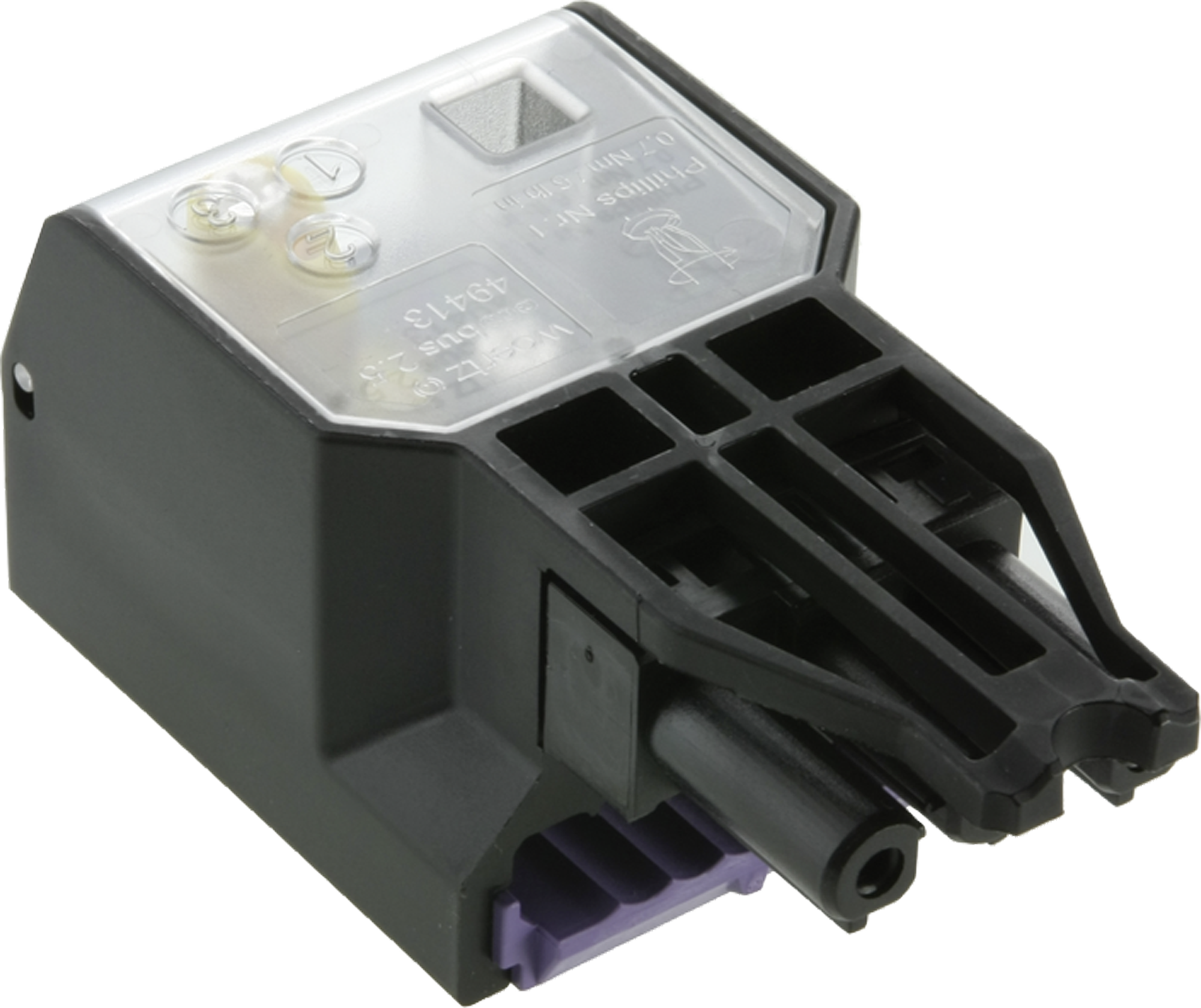 Boîte de dérivation Woertz pour câble plat Combi/DALI choix des phases 3P C1