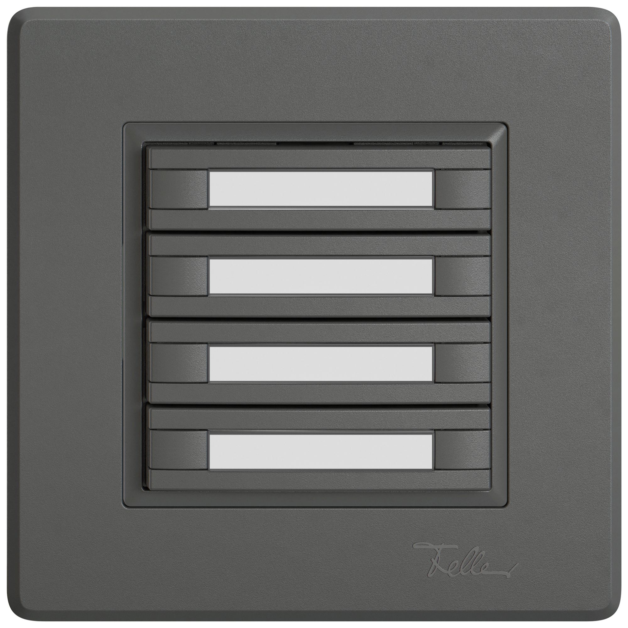 Poussoir universel ENC EDIZIO.liv UNI SNAPFIX® s.LED 4× comm.2T étiqu.grf