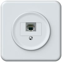 UP-Anschlussdose origin RJ45 8(4) Kat.6 gerade geschirmt 92×92mm weiss