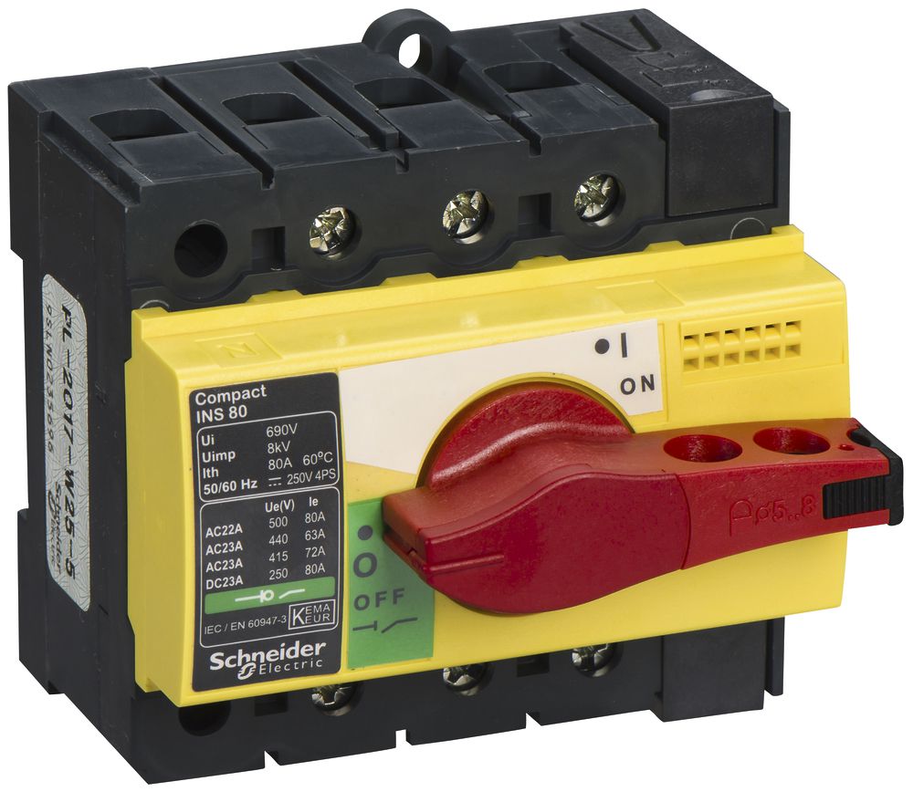 Interruttore di carico INS Schneider Electric NS-I 80 3L gi/ro