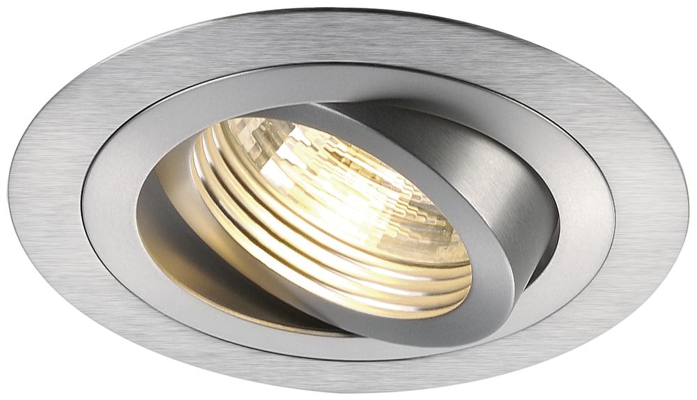EB-Downlight SLV NEW TRIA, GU10 50W rund IP20 Aluminium gebürstet