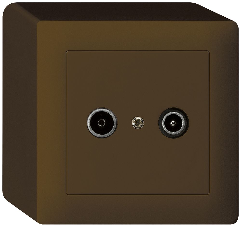 Prise de passage AP kallysto R/TV 23dB brun