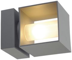 Applique SQUARE TURN QT14 42W IP44 gris argenté