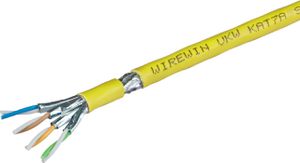 Netzwerkkabel S/FTP, 500m, gelb Cat.7A, AWG22, LSOH-3, 1200Mhz, CCA