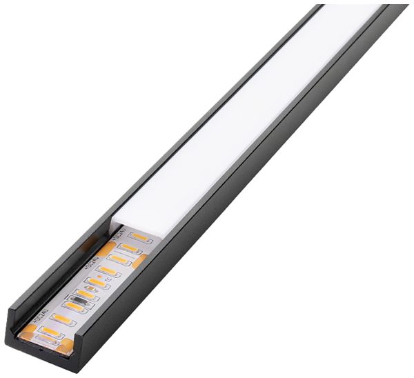 Profilé AP SG StripLine 1800×17×9mm aluminium noir