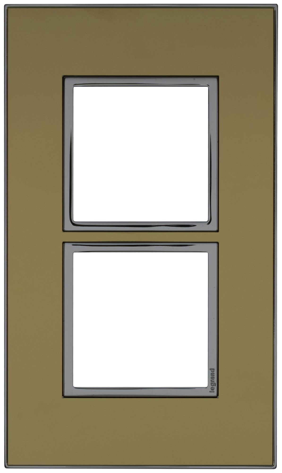 Cadre de recouvrement ATO 1×2 module, gold reflective