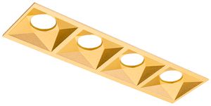 Riflettore SG Inspire materiale sintetico diretto 140×38mm oro