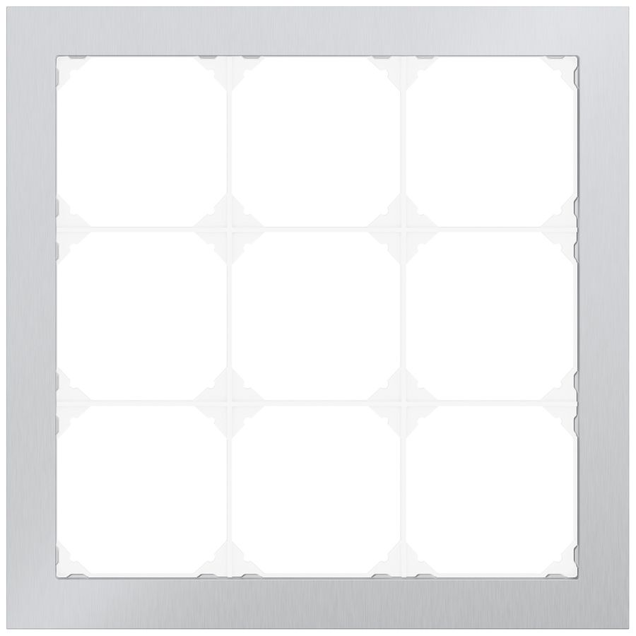 Cadre de recouvrement ENC EDIZIO.liv prestige SNAPFIX® 3×3 214×214mm al