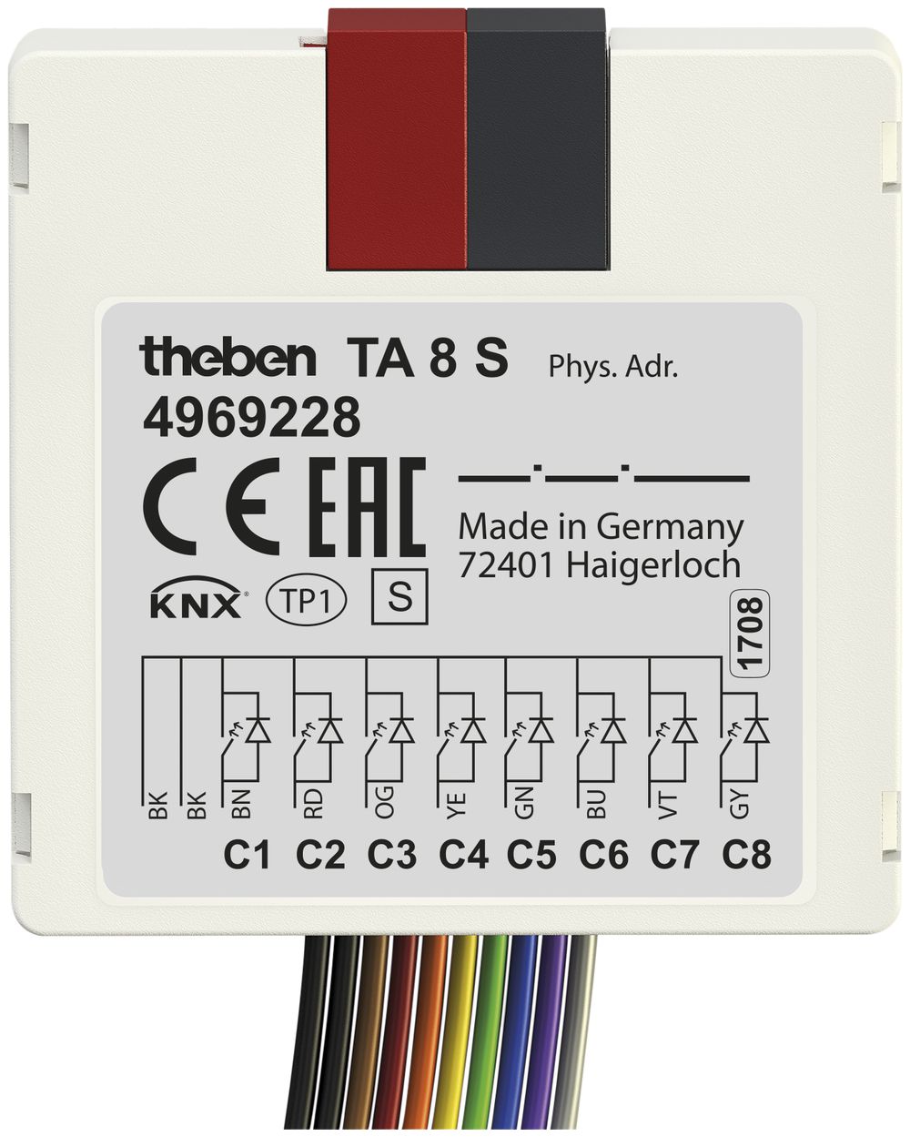 EB-Binäreingang Theben KNX 8-fach