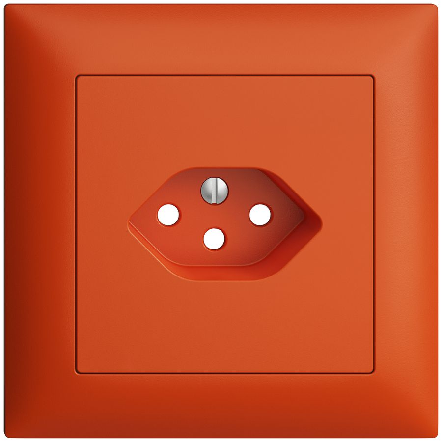 UP-Frontset EDIZIOdue orange 88×88mm 1×T13