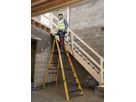 Échelle à plateforme Plica MEGASTEP 8 échelons 3.2m 370×568mm PRV EN131 20kg