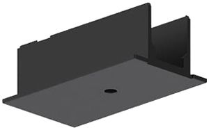 EB-Blindabdeckung Sylvania OneTrack Endeinspeiser Polycarbonat 95×31mm schwarz