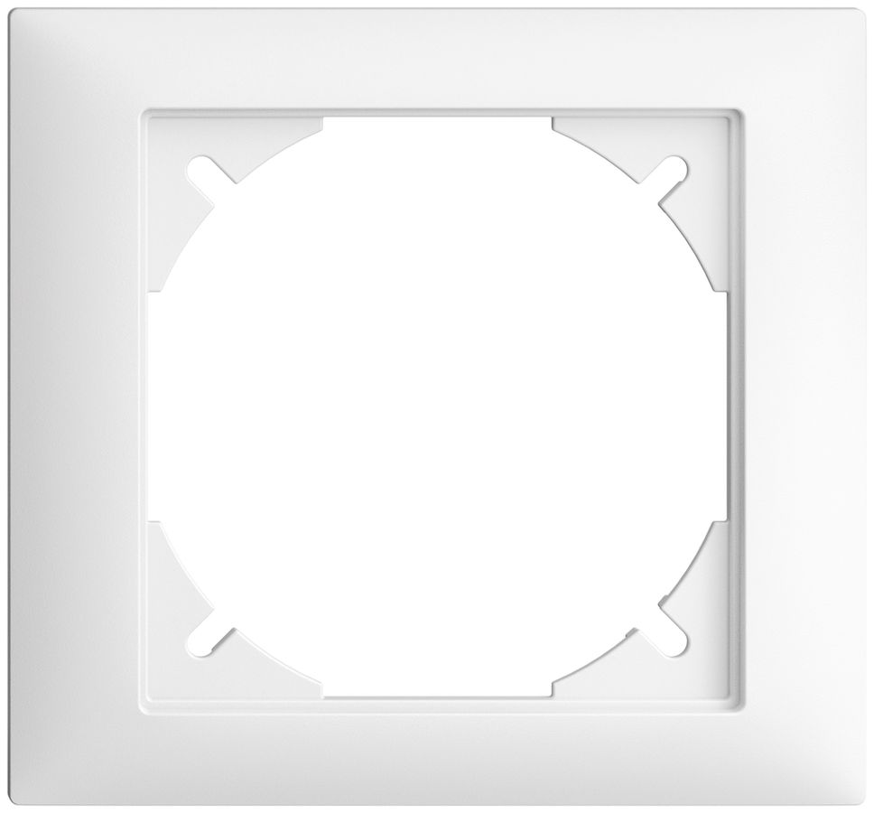 Abdeckrahmen EDIZIOdue 80×86mm weiss