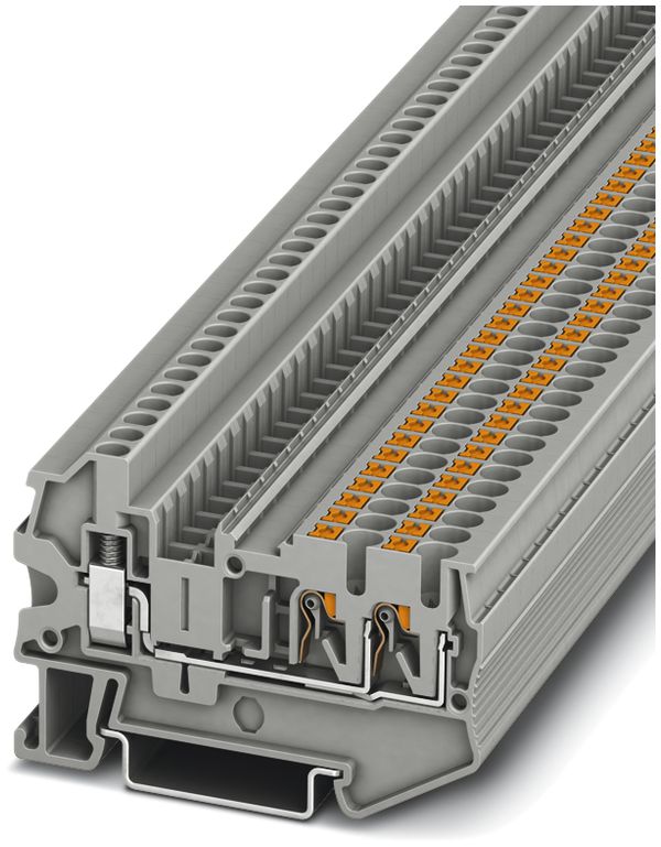 Abzweigklemme 0.14…4mm² Push-In/Schraubanschluss grau