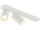 Plafonnier SLV KAMI GU10 2×0…10W 400×125mm blanc