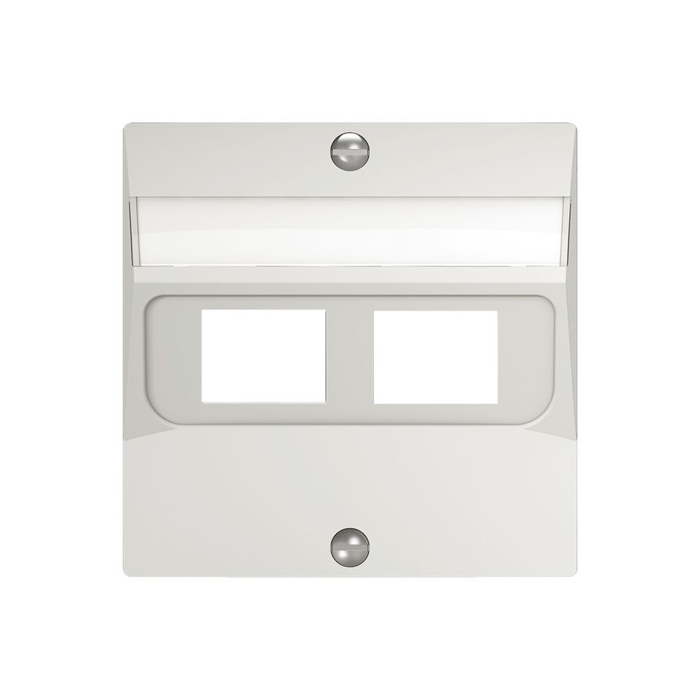 Abdeckset SIDUS zu 2RJ45 weiss