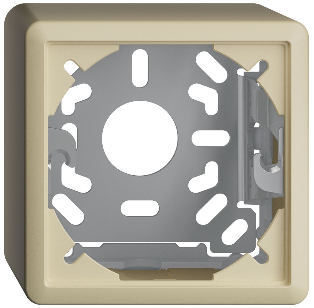 Kappe mit Grundplatte 54mm EDIZIOdue vanille