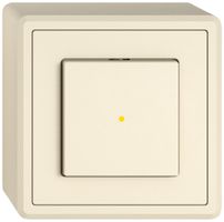 Interrupteur à poussoir lum.AP EDIZIO.liv SNAPFIX® 3/2L lent.front.KS jaune cr