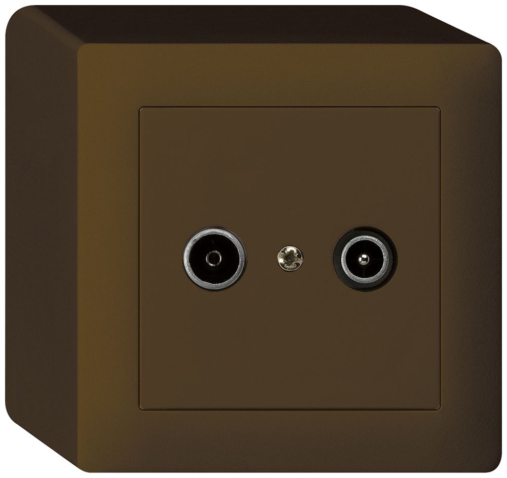 Prise de passage AP kallysto R/TV 14dB brun