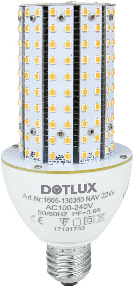 LED-Lampe DOTLUX RETROFITprotect, E27 18W 2700lm 3000K